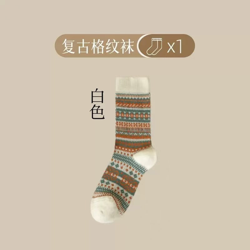Fashionable Knee-high Women‘s Thermal Cotton Socks for Autumn&Winter - Made of Pure Xinjiang Cotton