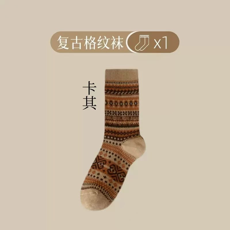Fashionable Knee-high Women‘s Thermal Cotton Socks for Autumn&Winter - Made of Pure Xinjiang Cotton